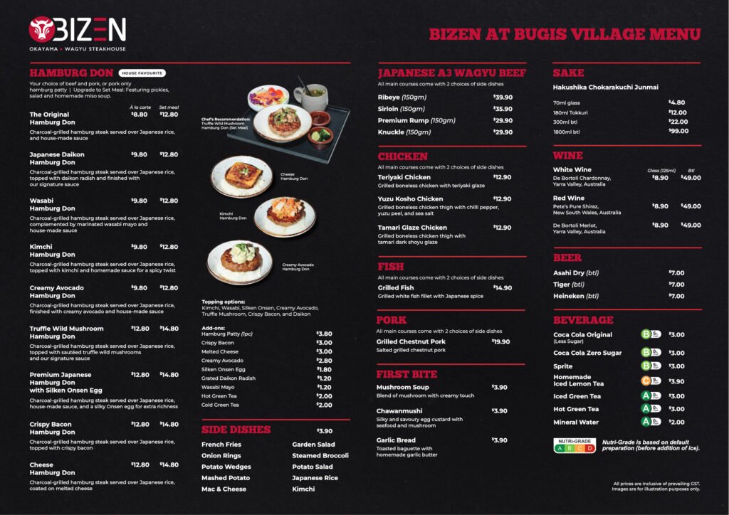 BIZEN BUG A3 Menu Revised Nov 2025 - Web